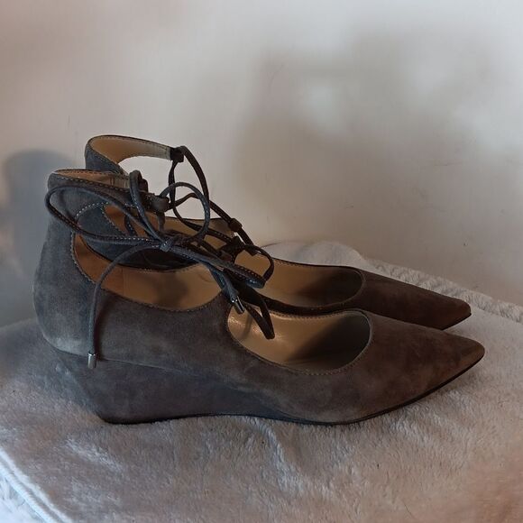 Marc Fisher Lace-Up Wedge Shoes - Picture 7 of 7
